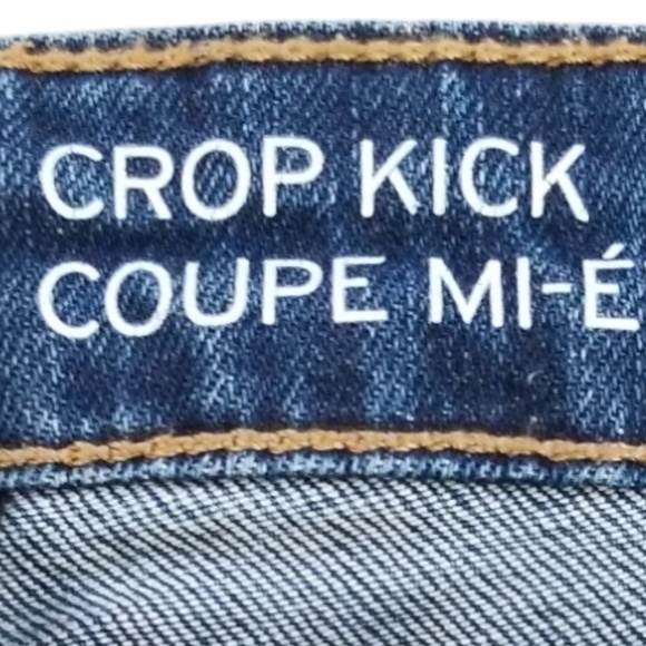 GAP‎ Women's Frayed Hem Crop Kick Jeans Size 8/29 - Picture 10 of 12